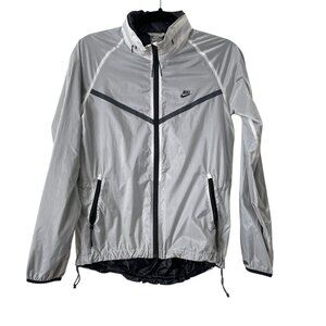 Nike Sportswear Windrunner Jacket Reflective Silver/Black S Lightweight Nylon